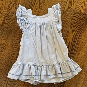 Light Blue Ruffled Kids dress